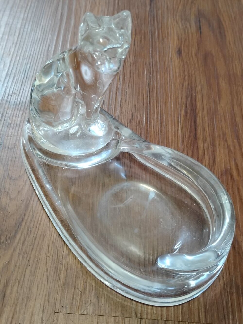 Vintage Acrylic Cat Kitten Trinket Dish Catch-All